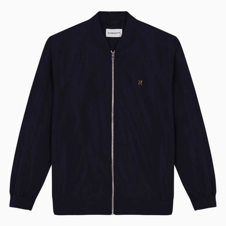 Nowadays Bomber Jacket new, men's size L, dark blue polyester