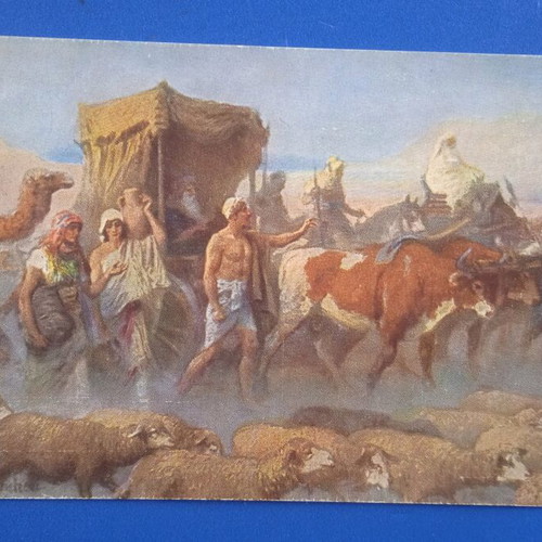 Biblical postcard used, very good condition