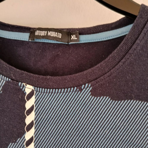 T shirt Antony Morato with unique print, like new, XL, dark blue