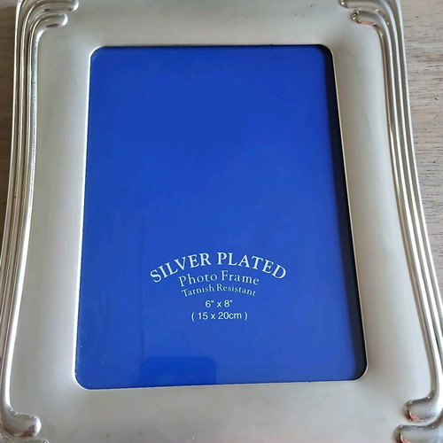 Silver plated photo frames used, vintage pack of two