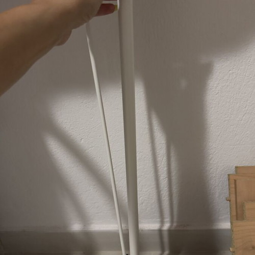 Ikea KRILLE table legs with wheels, set of 4, white, 70 cm