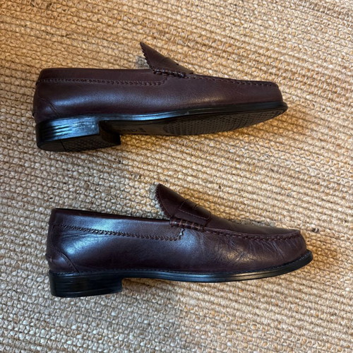 Geox burgundy moccasins used, size 40