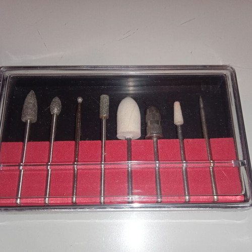 Peggy Sage nail drill like new with set of 8 bits