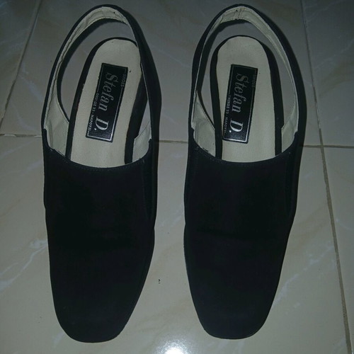 Suede pumps black used Stefan D. size 37