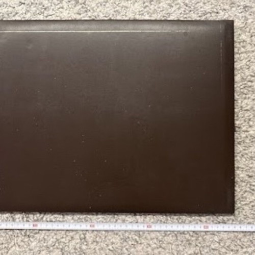 Vintage office set with leather writing pad and letter rack used