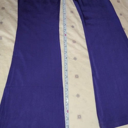 Purple Low-Rise Flared Pants like new