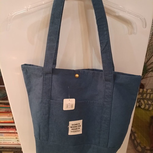 Beach and everyday shoulder bag, blue