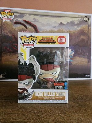 Funko Pop My Hero Academia Hero Killer Stain 636 new with protector