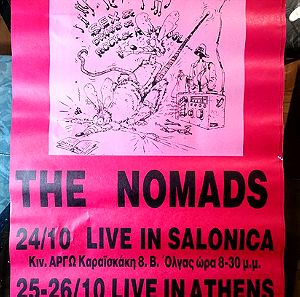 Αφίσα NOMADS live Αθήνα - Θεσ/νίκη