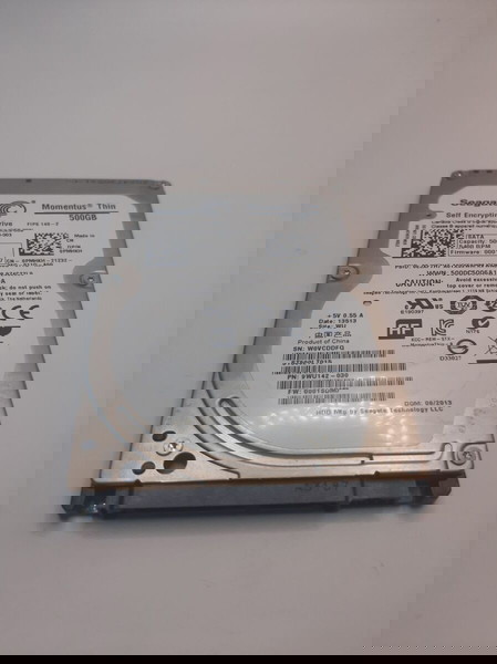 Σκληρός δίσκος 500GB HDD 2.5" seagate σκληρος με 60 τα εκατο αποδοση