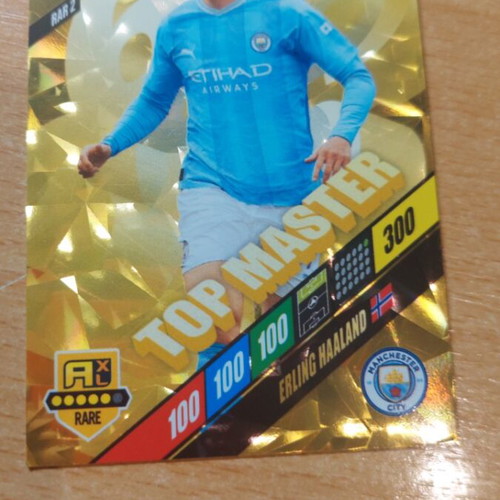 Panini Top Master gold cards pack of 5, like new, signed