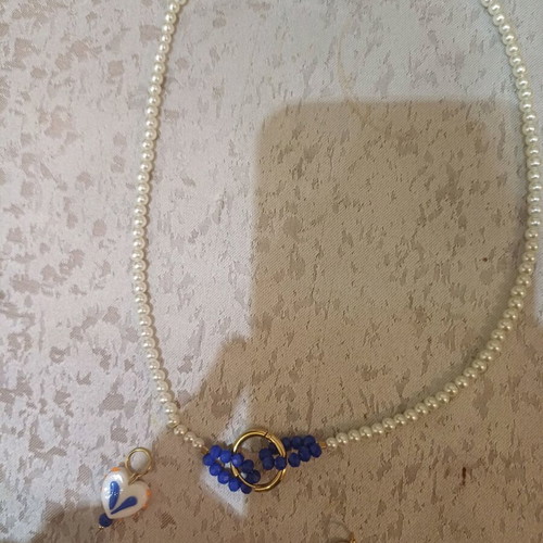 Κολιέ με κούμπωμα κρίκο και δυνατότητα να κρεμάσεις κάτι άλλο καινούργιο