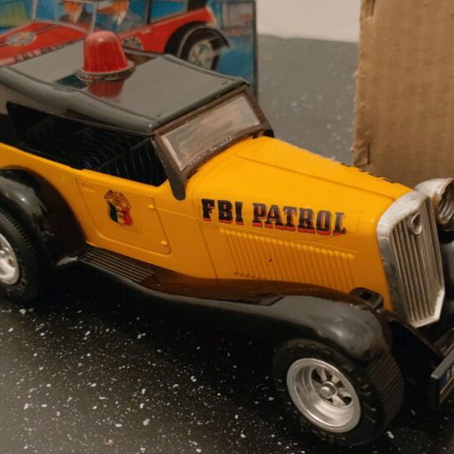 Tin toy FBI LYRA no 650 used with missing parts