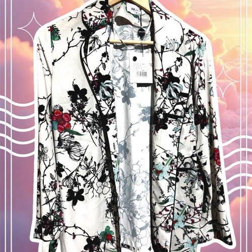 BSB Jacket new, white with multicolor patterns, size 40 (M)