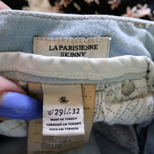 Maison Scotch jeans size 29 like new, white and blue