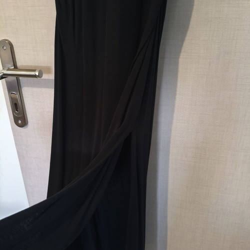 Maxi black summer dress Reina Clothes like new, stretchy mako fabric