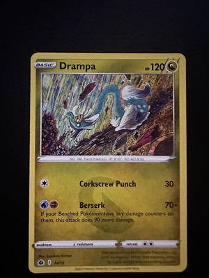 Drampa Pokemon Card 14/15 McDonalds 2022 used
