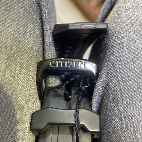 Citizen stainless steel Eco Drive watch black new