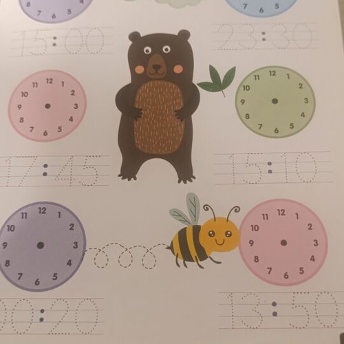 Learning Time educational activity book for children