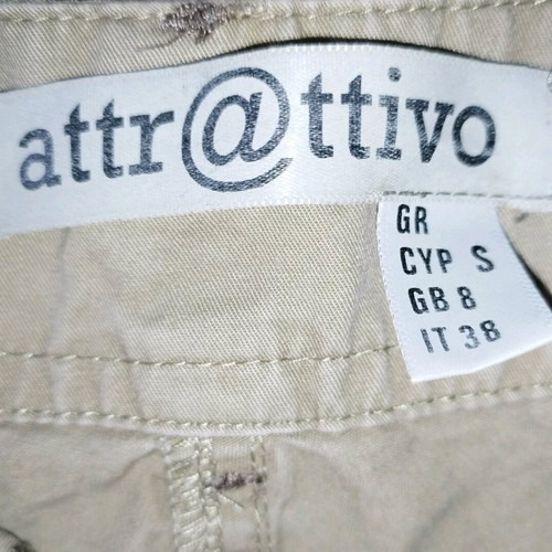 Attrattivo beige women's fabric pants like new, chino style, size S