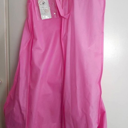 Romantic wedding dress like new, salmon nude tulle and satin with belt