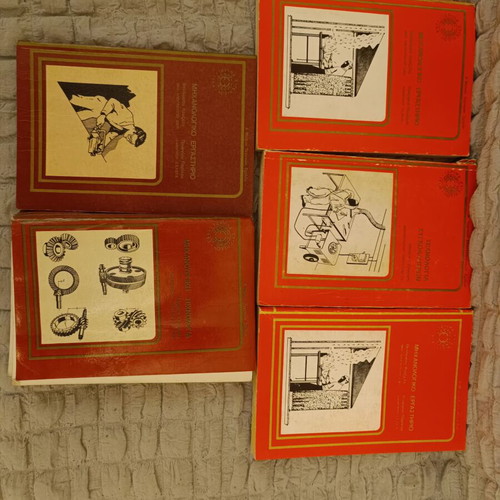 Set of 5 Used Technical School Books Mechanical Workshop & Technology