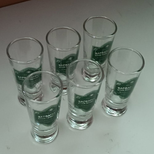 Ouzo and Tsipouro Glasses new, pack of 6