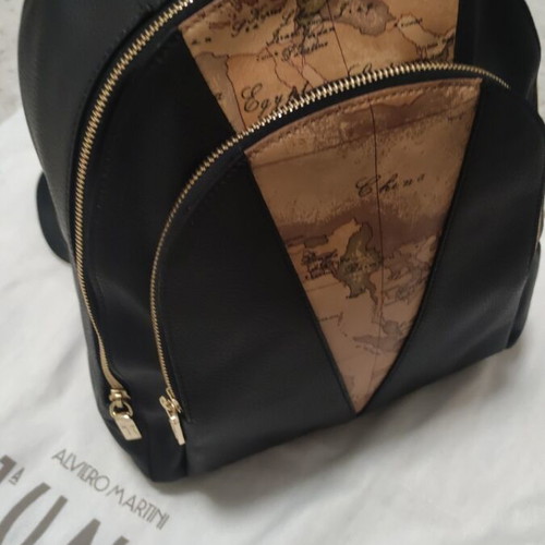 Alviero Martini 1a Classe leather backpack new, black