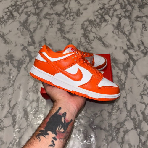 Nike Dunk Low Syracuse women's and men's orange and white sneakers