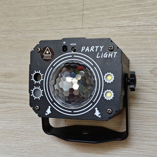 LED Laser Party Light with Sound Control and USB Power, New