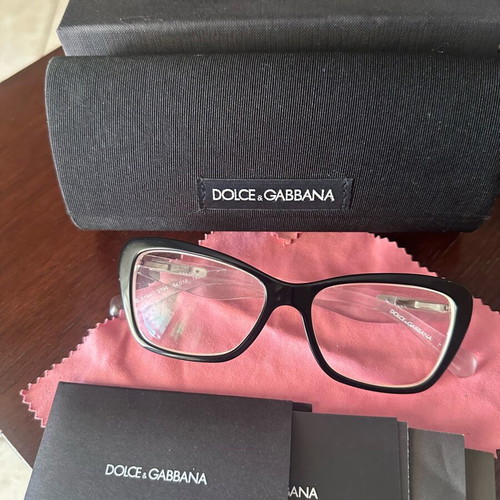 Dolce & Gabbana Myopia Glasses used with papers and two boxes