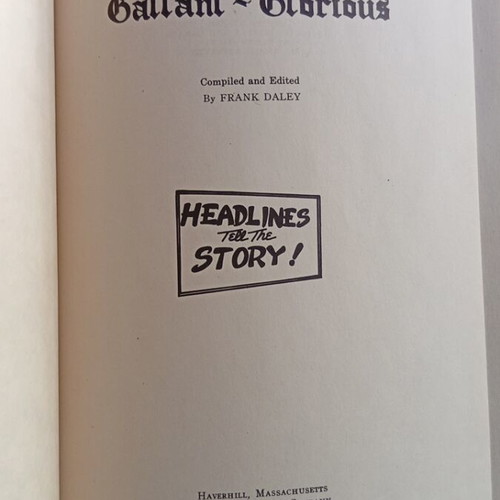 Greece—Gallant Glorious 1st Edition 1941 book by Frank Daley