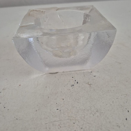 Kosta Boda Crystal Decorative Piece new, Scandinavian minimal design