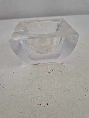 Kosta Boda Crystal Decorative Piece new, Scandinavian minimal design