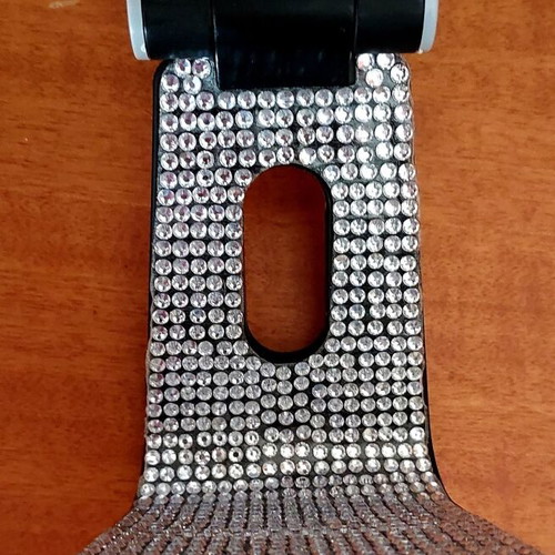 Phone stand with rhinestones new, foldable for smartphone and tablet