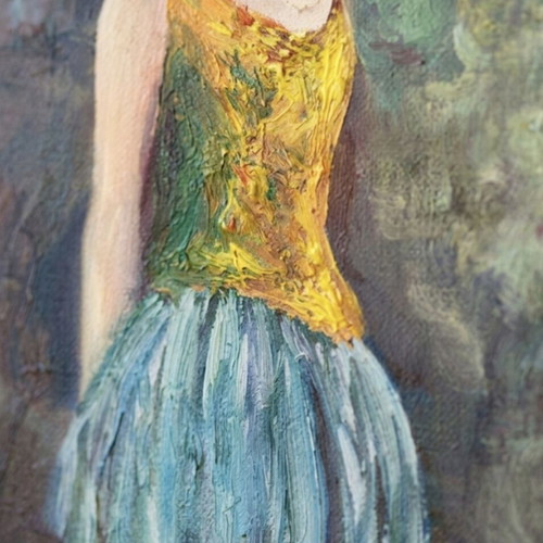 The Ballerina of Degas 1994 painting by Eleni Papadopoulou like new