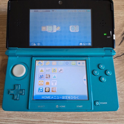 Nintendo 3DS Aqua Blue like new handheld console
