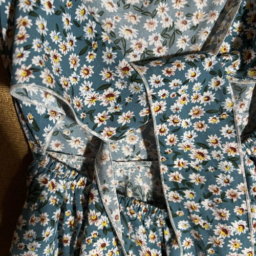 Floral dress Shein like new, blue turquoise, XS
