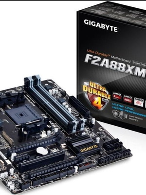 Motherboard and A8 7650 Quad-Core Processor bundle like new with CPU cooler and IO shield