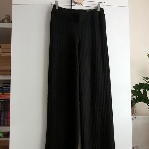 Knitted winter pants new, size S, black