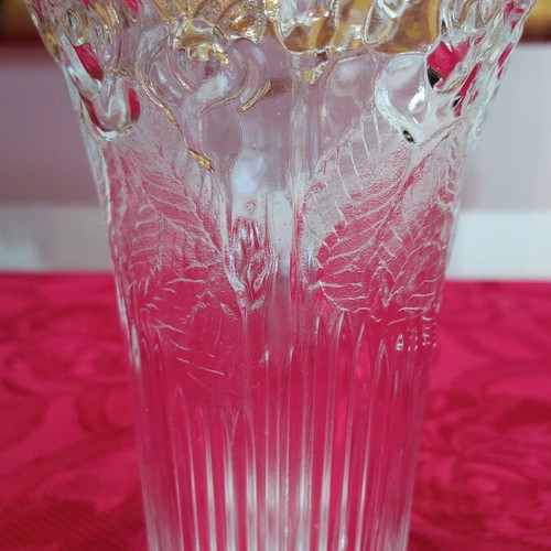 Vintage glass vase, 15 cm