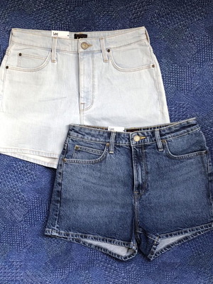 Lee Carol Denim Shorts new, women's size 28, blue