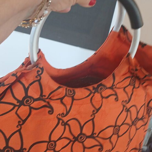 Insulated bag with aluminum handles