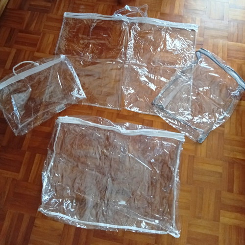 Storage bag set of 4, all with zippers