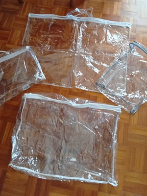 Storage bag set of 4, all with zippers