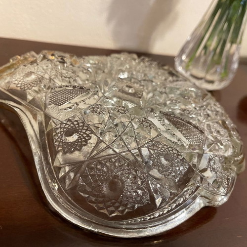 Vintage Crystal Serving Plate used