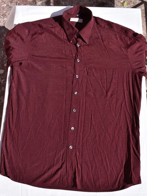 Men's long sleeve shirt Bordeaux used, size L