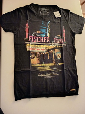 Ανδρική μαύρη κοντομάνικη μπλούζα Pull & Bear μέγεθος Small καινούργια