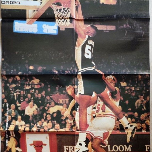 Rare double poster David Robinson & Hakeem Olajuwon like new