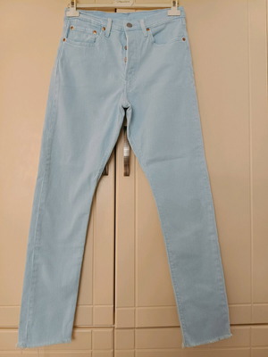 Γυναικείο τζιν Levi's 501 Skinny σαν καινούργιο, τιρκουάζ